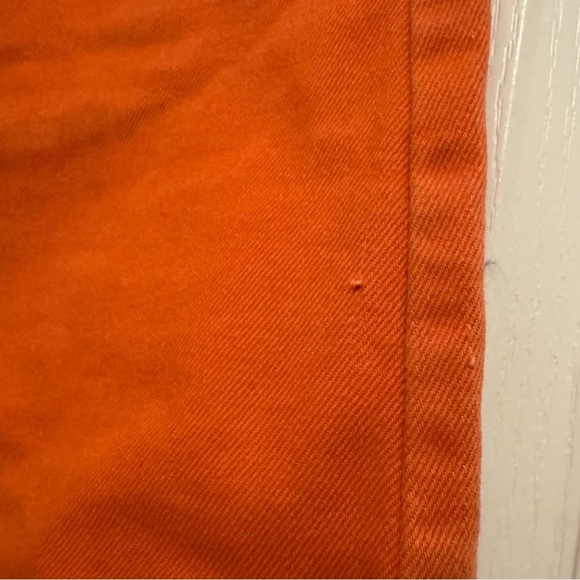 Ralph Lauren Polo Jeans Company womens denim mini skirt 8 orange vintage 90s Y2K - Picture 8 of 12